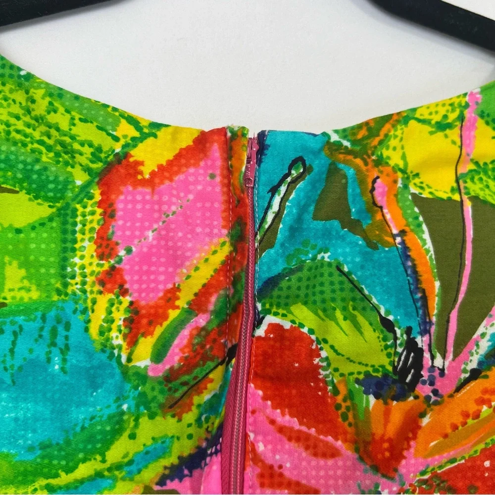 Vintage 1960s Snyder Craft Mod Dress Colorful Psychedelic Print Womens Small - Picture 5 of 9